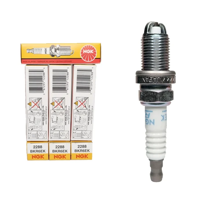 شمع نیکل پایه کوتاه دو پلاتین انجیکا اصلی ژاپن BKR6EK – 2288 (بسته 4 عددی) - Image 2