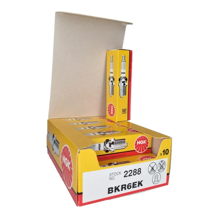 شمع نیکل پایه کوتاه دو پلاتین انجیکا اصلی ژاپن BKR6EK – 2288 (بسته 4 عددی) - Image 2