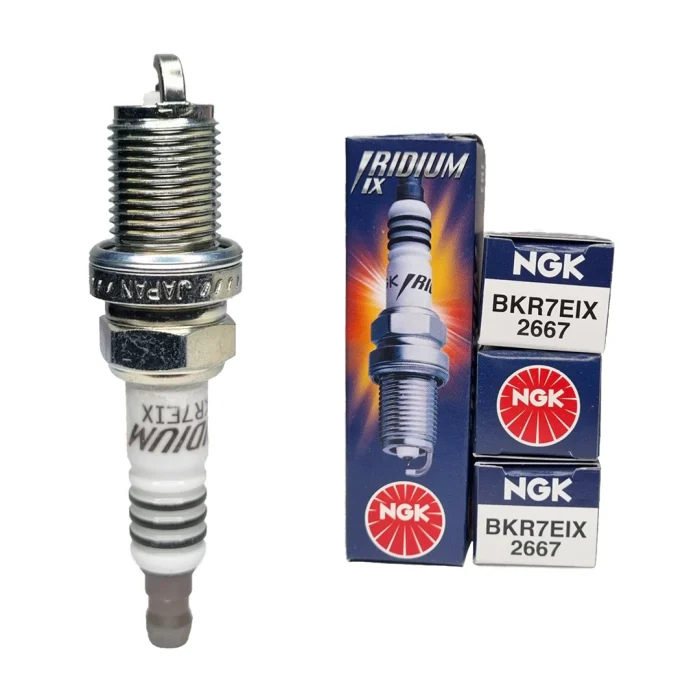 شمع ایریدیوم ix پایه کوتاه کد 7 انجیکا اصل ژاپن BKR7EIX-2667 (بسته 4 عددی) - Image 2