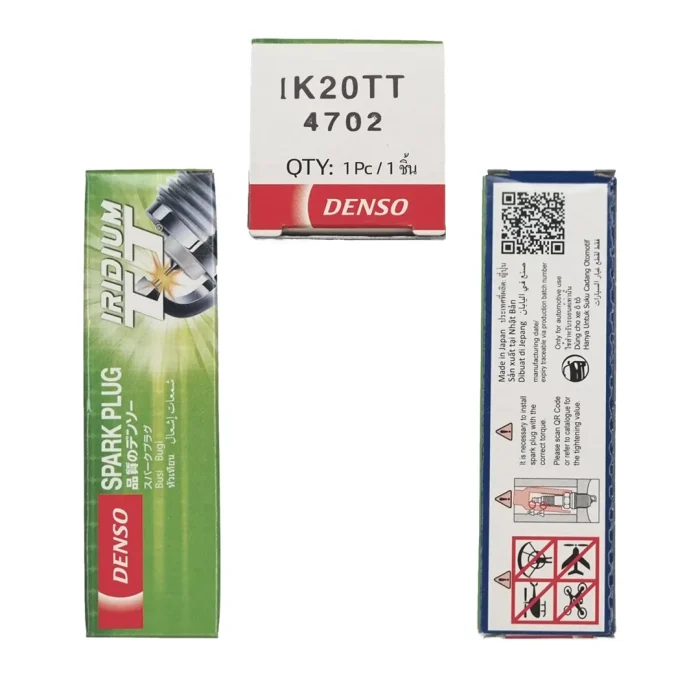 شمع ایریدیوم تی‌تی پایه کوتاه دنسو ژاپن IK20TT - 4702 (بسته 4 عددی) - Image 3